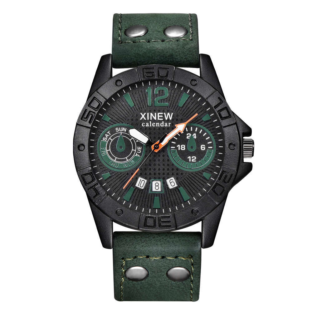 New Military XINEW Belt Calendar Quartz Student Sports Watch Men