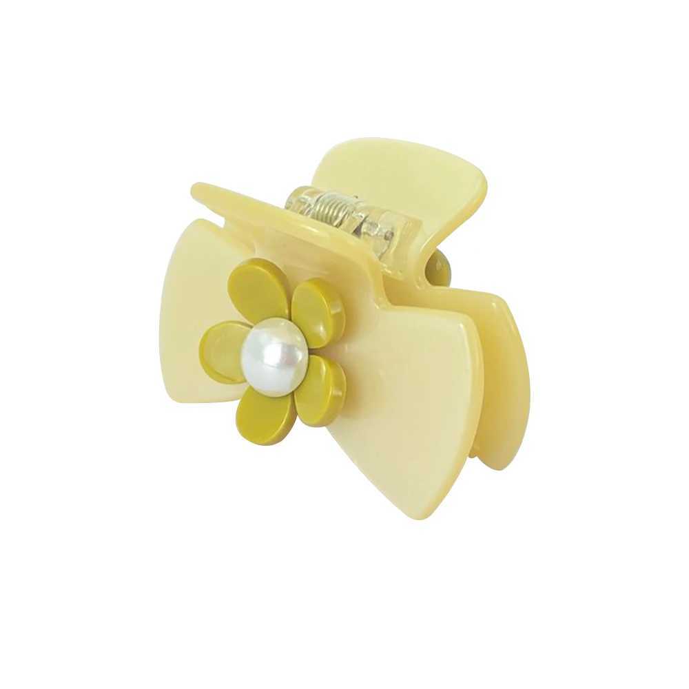 eManco Acetate Two Color Small Flower Hair Claw Fixed Hairstyle Fashion Womens Hair Accessories Side Clip 48 Hour ShippingW251028