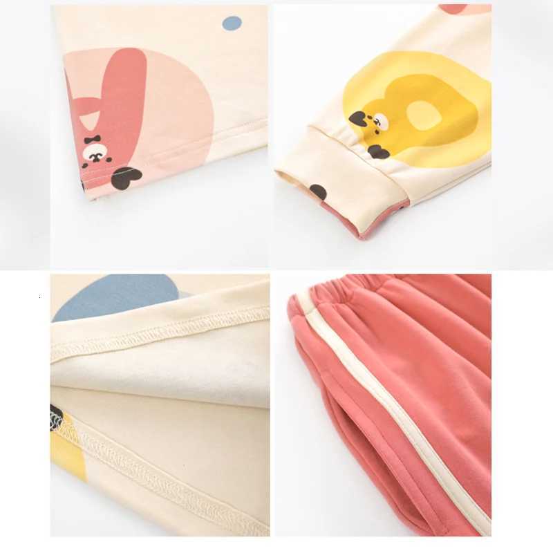 MIIOW Cute Lazy Style Pajamas Set Cotton Womens Homewear Long Sleeves Pants Sleepwear Sets Comfortable Loose Soft NightwearsT251029