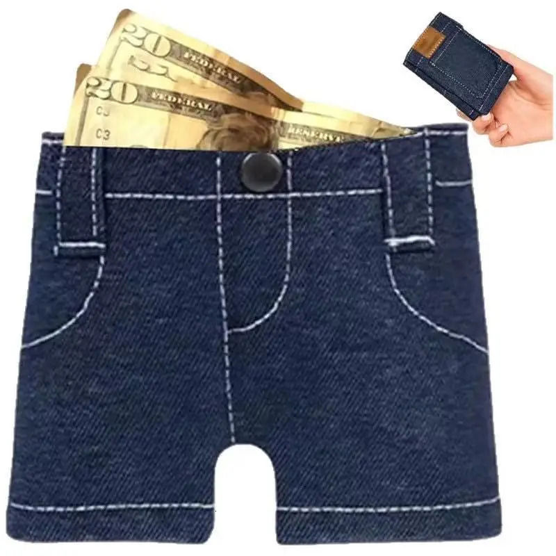 Mini Jeans Wallet Foldable Jeans Shaped Change Bag Card Holder wallets for women wallet men 251029