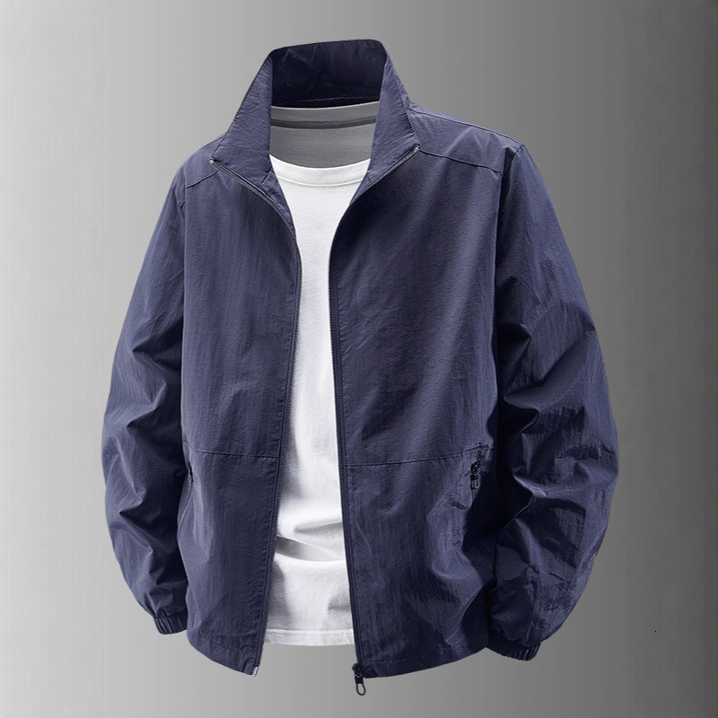 New Men's Spring Designer Jacket And Autumn Outdoor Jacket Casual Jacket Men's Sports Top Stand Collar Quick-dry Thin Men's Clothing