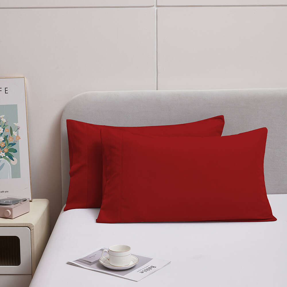 New Style Single and Double Brushed Thick Solid Color Envelope Pillowcase