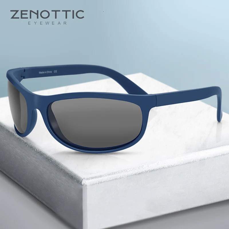 ZENOTTIC Spring TR90 Polarized Cycling Sunglasses Men Ultralight Sports Goggles Driving Hiking Sun Glasses UV400 Shades 251013