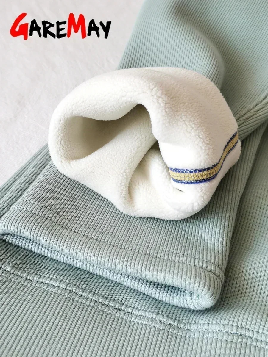 Womens Winter Leggings with Fleece Cotton Thick Skinny Thermal Velvet Gray Legging Casual Beige Warm Ribbed for Women 251029