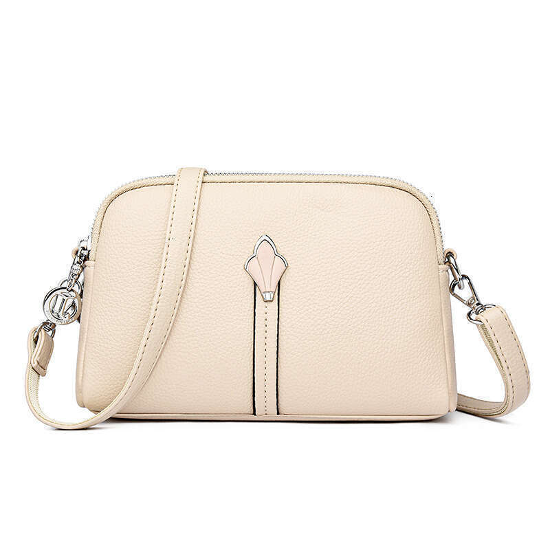 Women's 2025 New Spring Summer Shell Korean Style Simple Shoulder Coin Purse Textured Fashionable Crossbody Small Bag Designer Bag For Women