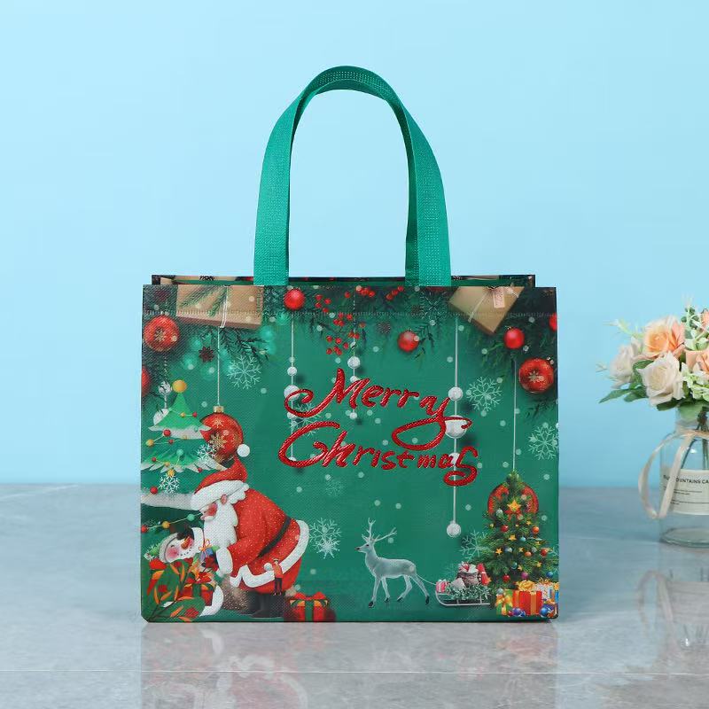 Custom Large Christmas Gift Bags with Handles Reusable Non-Woven Christmas Bags for Presents Wrapping Holiday Xmas Party Favors Supplies Christmas por