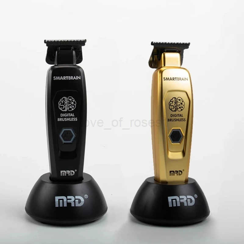 MRD Hair Clipper Professional GMT904 Smart Brain Hair Trimmer High Speed Engraving Push Mens Full Metal Body DLC 440C Blade Z251029