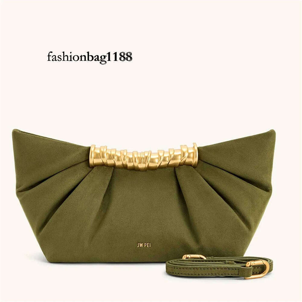 Leia French Style Pleated Shoulder Bag, Mini Metal Chain Crossbody Purse,Elegant Banquet Evening Party Bag,2025 New