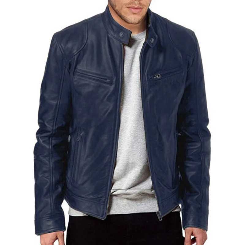 Hot Sale Autumn New Multipocket Motorcycle Leather Jacket For Men Fashion Casual Tactical Leather Aviator Jackets Pu Jacket 5XLT251029