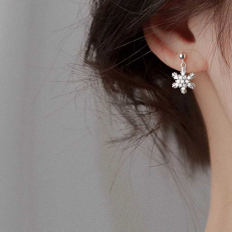 New Red Bow Knot Snowflakes Drop Earring for Women Christmas Santa Claus Snowman Earrings Girls Xmas Jewelry GiftsW251029