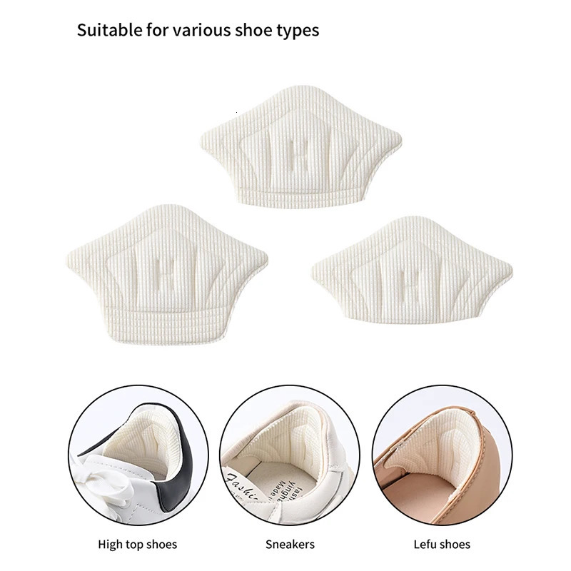 6pair12pcs Insoles Heel Pads Lightweight For Sport Shoes Adjustable Size Back Sticker Antiwear Feet Pad Cushion Insole Heel 251029