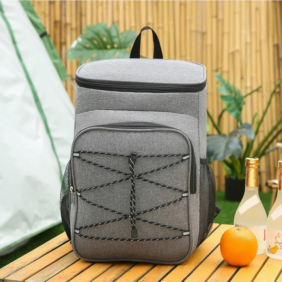 Large Capacity Leakproof Cooler Backpack for Women Men Durable Travel Outdoor Picnic Insulated Lunch Bags 251029
