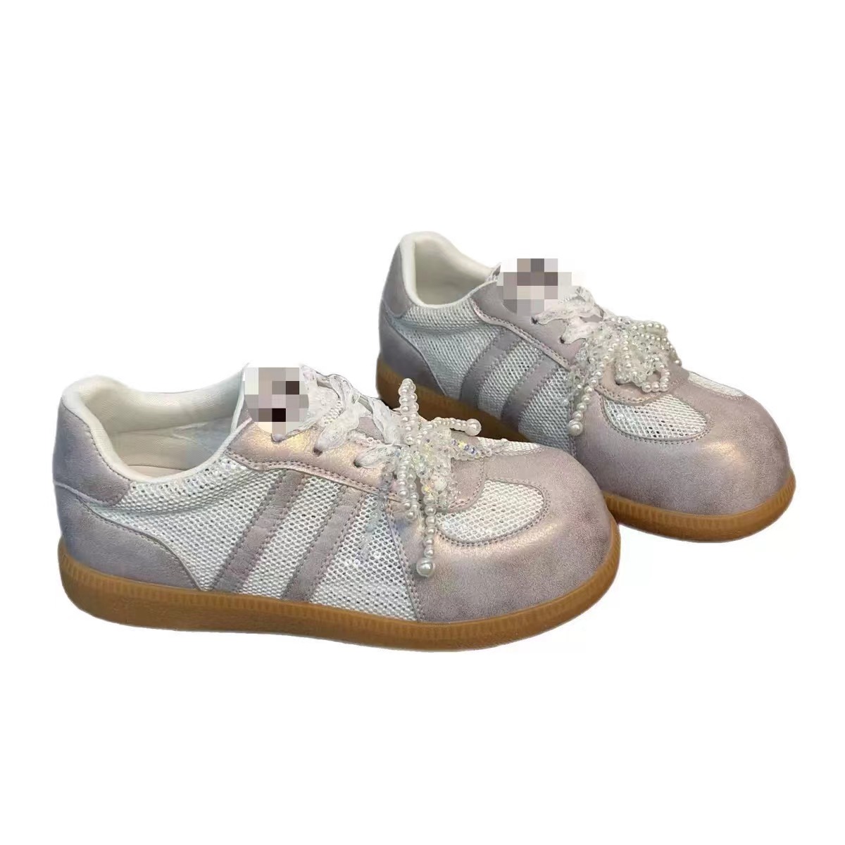 Jifffly Women's Training Shoes 2025 New Fashion Versatile Thick Sole Breathable Lace Mesh White Sneakers