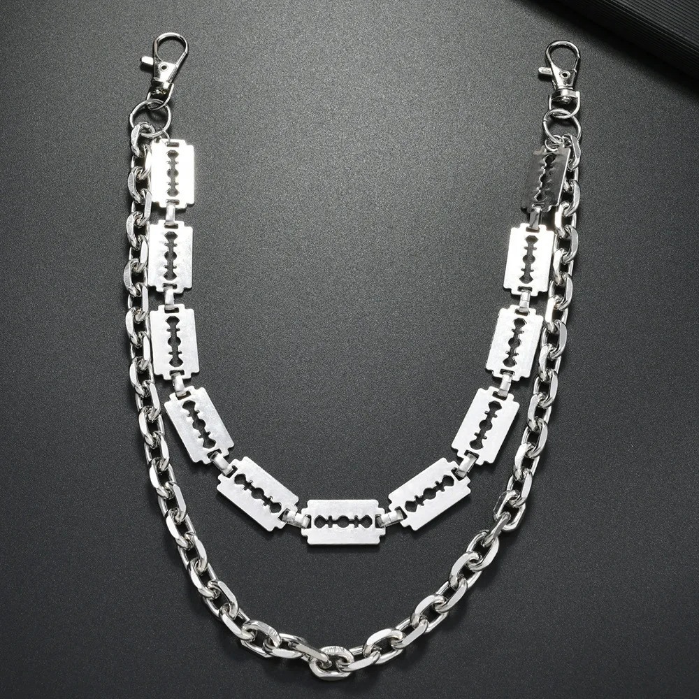 Punk Metal Chain Keychains for Men Women Trouser Jeans Pants Chains Belt 251021