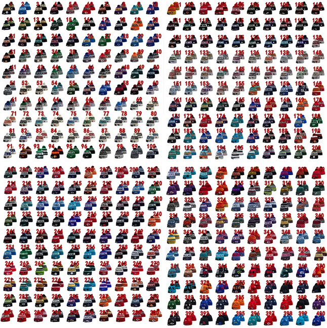 Thousands knitted Winter Mens Teams Cuffed Beanies ChiEfs LIoNs 49Ers hat BIlls VIKiNgs PaCkers BRoNcos SteeLers bonnet BenGals Chargers Wool Warm CAps