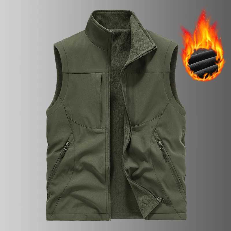 Autumn Winte Comfortable Versatile Sports Coat Windproof Fashion Breathable Casual Vestr Outdoor Fishing Casual Men Leather Vest W251029