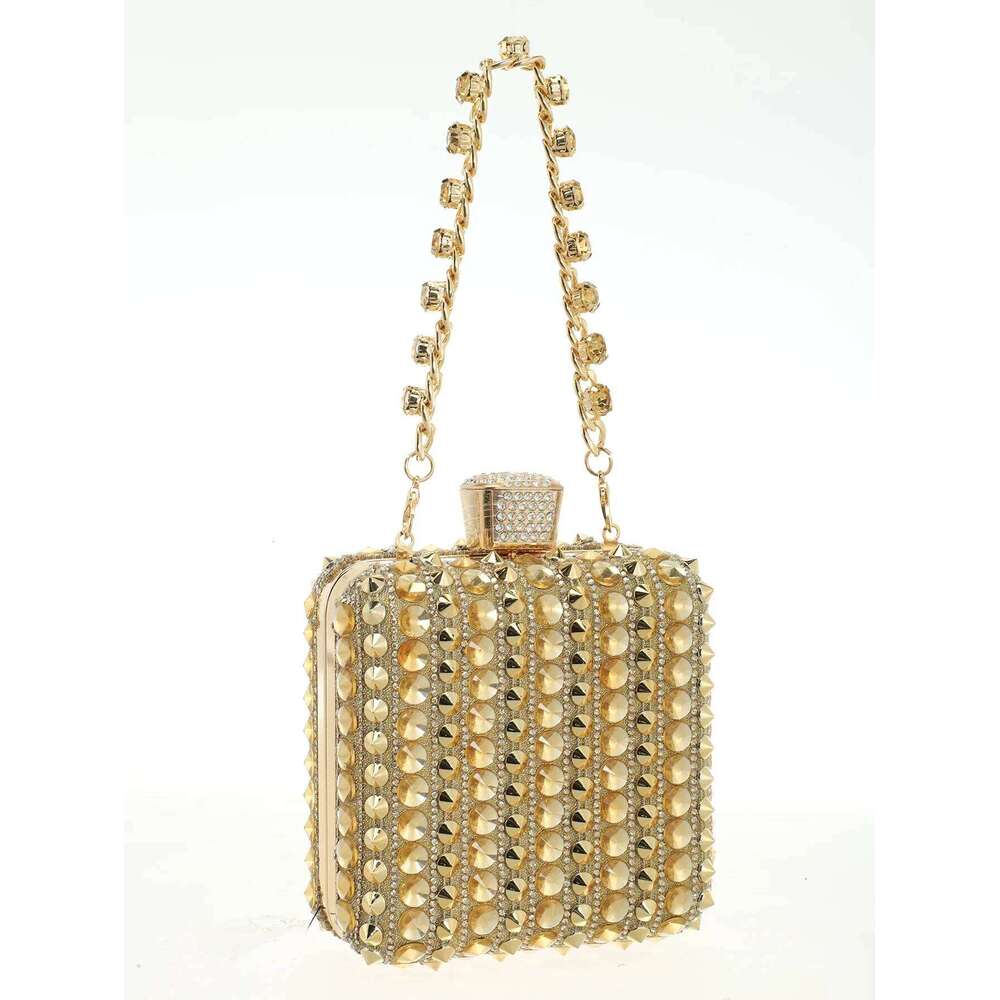 Designer Bags Women Evening Handbag Dias Statement Glass Crystal Clutches Elegant Ornate Bridal Wedding Party Purses Bag Luxury Bag