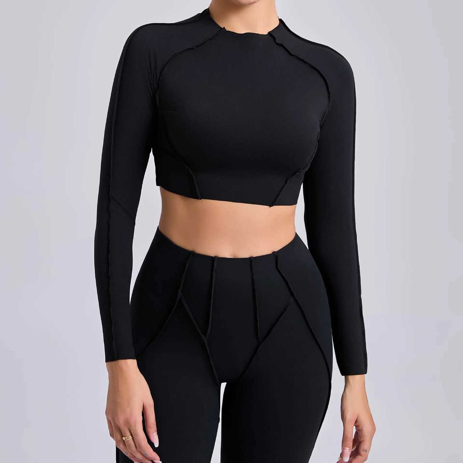 Long Sleeve Gym Shirts Sport Top Fitness Yoga Clothes for Women Active Wear Sports Shirt Elastic Fitness Yoga Running ShirtsXJ251029