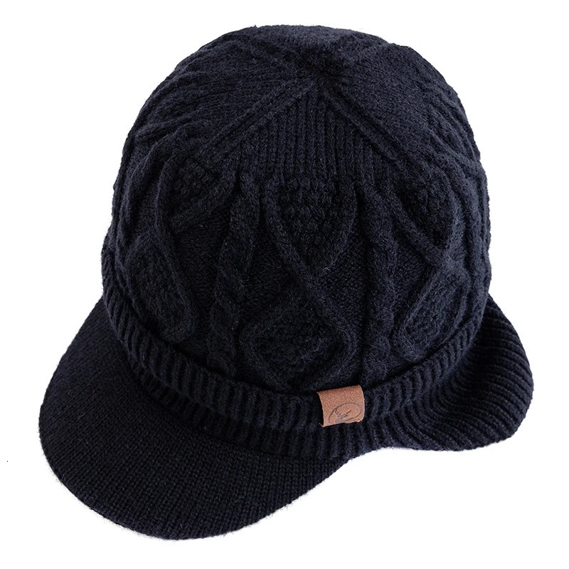 Unisex Winter Hat Plush Fur Lined Warm Earflap Cap Stylish Soft Beanie Hat Outdoor Thick Ski Sports Knitted Hat 251029