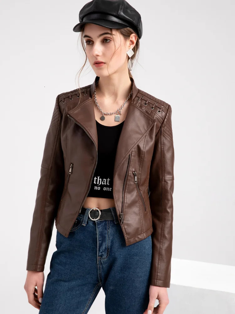 12 Colors Classic Retro Versatile Short Jacket Timeless Fitted Leather Autumn Outfit Casual Streetwear Tailored Punk Coats 251029