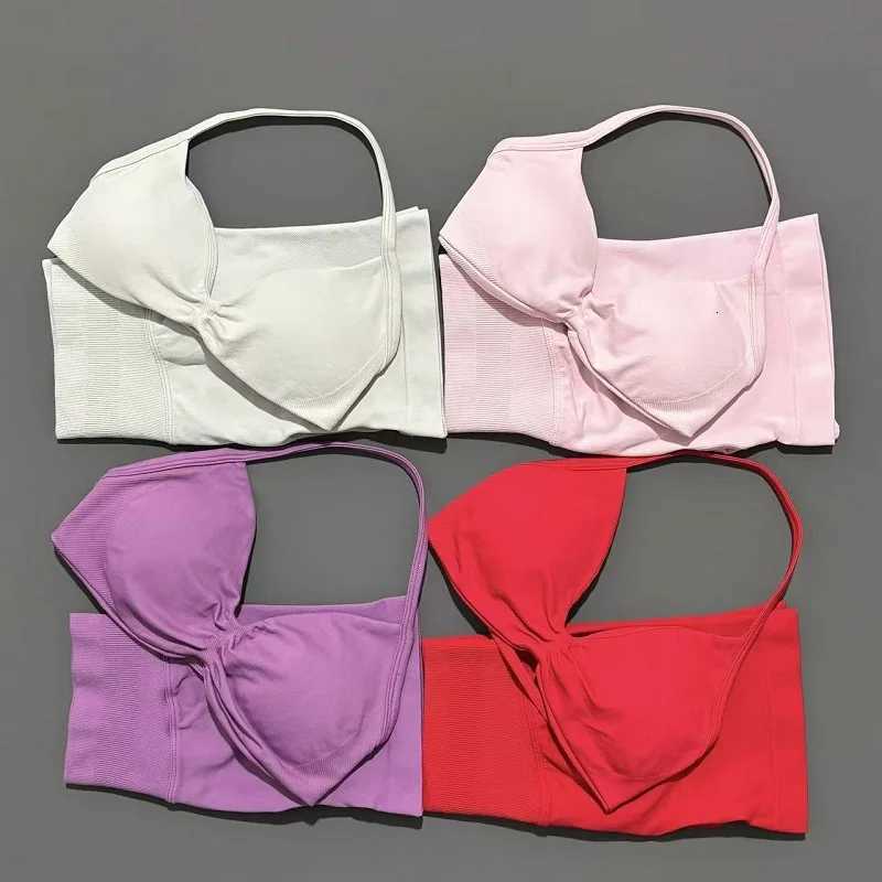 2 Pieces Yoga Gym Set Women Seamless Strappy Yoga Bra High Waist Workout Scrunch Shorts Sports Set Fitness Clothes SportswearXJ251029