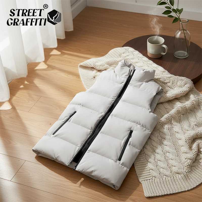 Mens Vest Autumn and Winter New Warm Cotton Waistcoat Vest Korean Style Fashion Joker Fashionable Sleeveless Jacket Top W251029