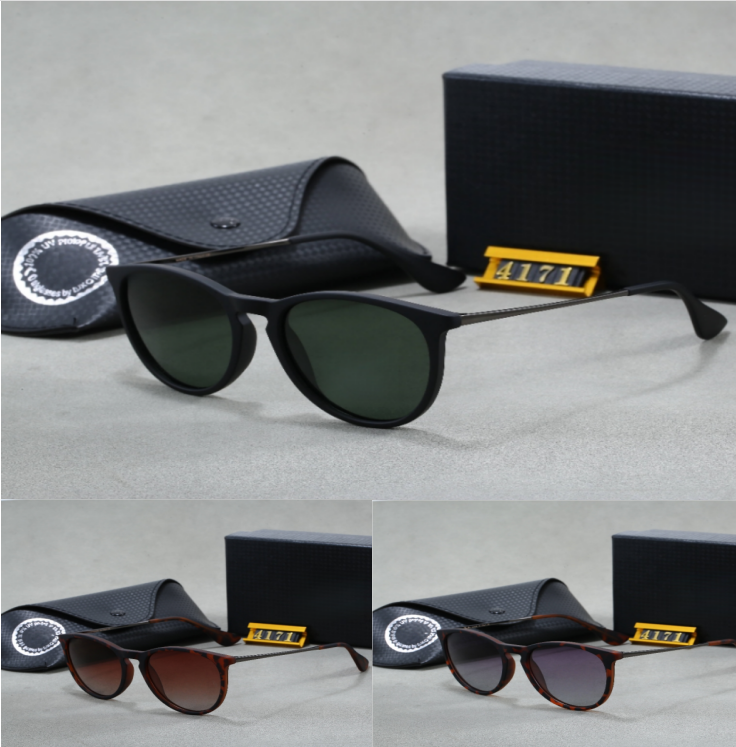 Fashionable polarized sunglasses designer for men and women. Brown shell, black metal frame, dark lenses. 4171 polarized sunglasses: Some colors have polarized light SS