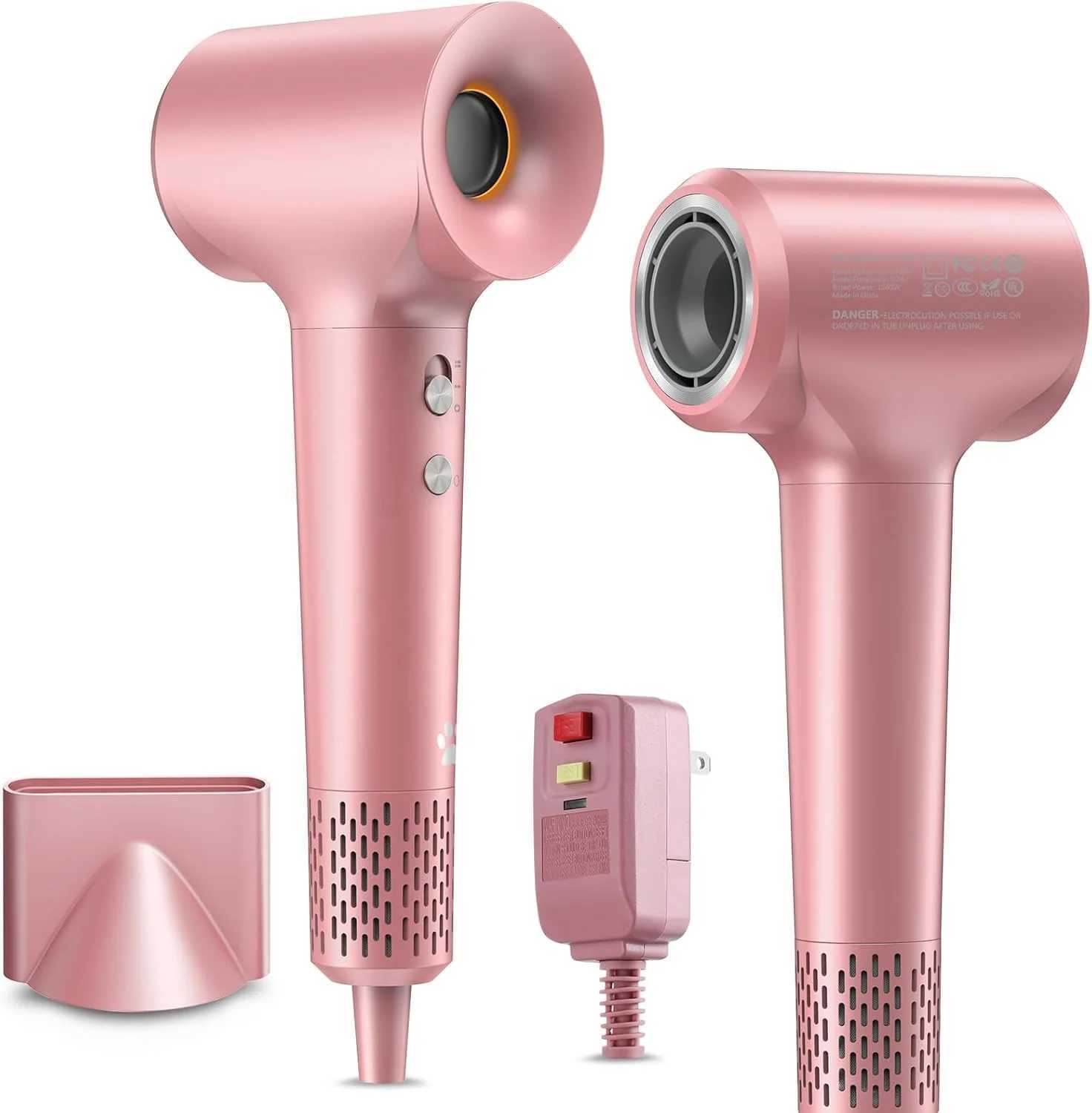 0000 RPM HighSpeed Brushless Motor Fast Drying Blow Dryer 200 Million Negative Ions Hair Dryer for Home or Travel W251029