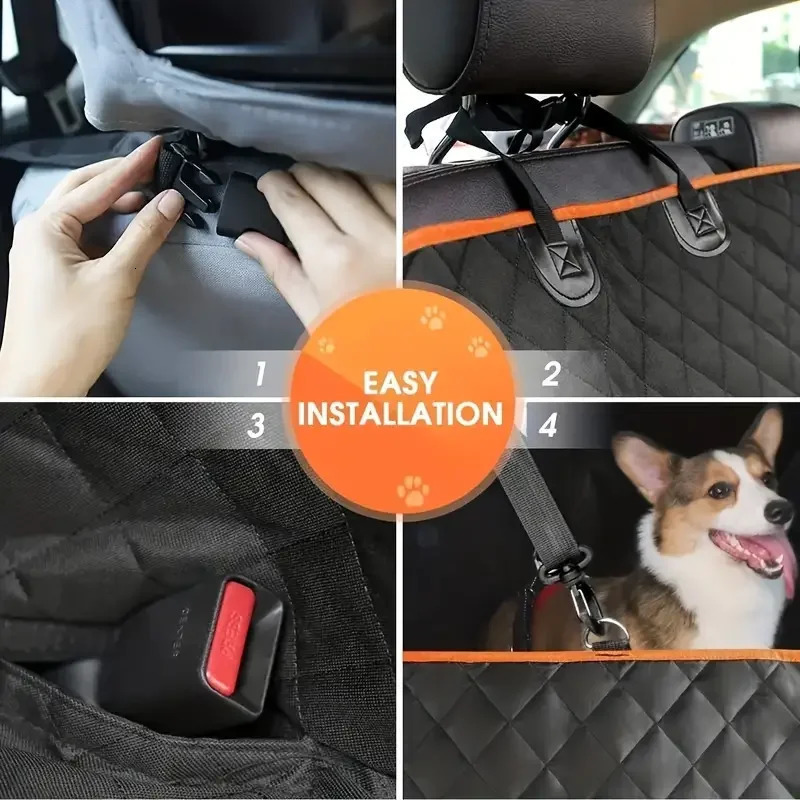 Dog Car Seat Cover for Pets 100 Waterproof Seat Cover Hammock Scratch Proof Nonslip Durable Soft Back Seat Cover for Car Truck 251029