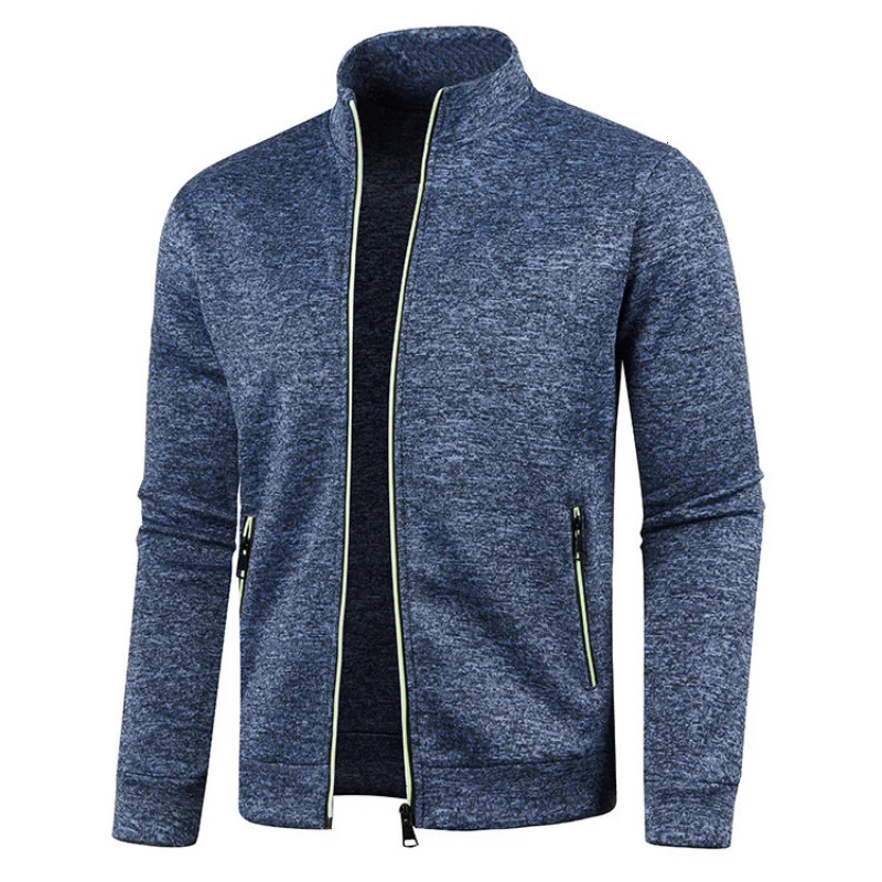 Spring Mens Turndown Collar Sweatshirt Zipper Stand Collar Pullovers Man Sweatshirts Man Zippers Sweater Coats 251029