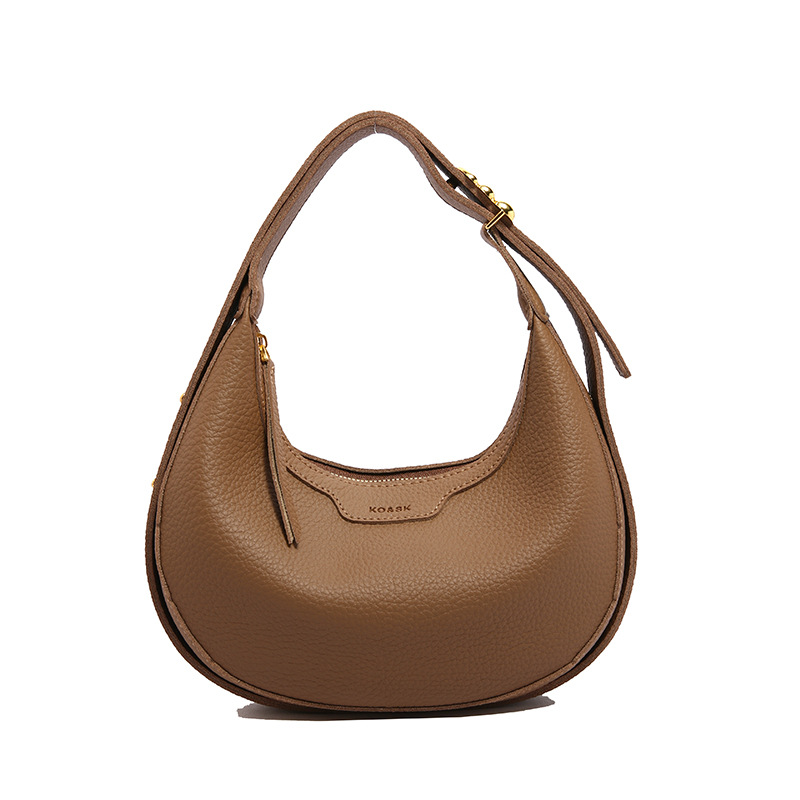 dumpling-shaped women's bag. 2025 new model. Retro and fashionable. Commuting shoulder bag. Single-shoulder bag with armpit strap. Women's c