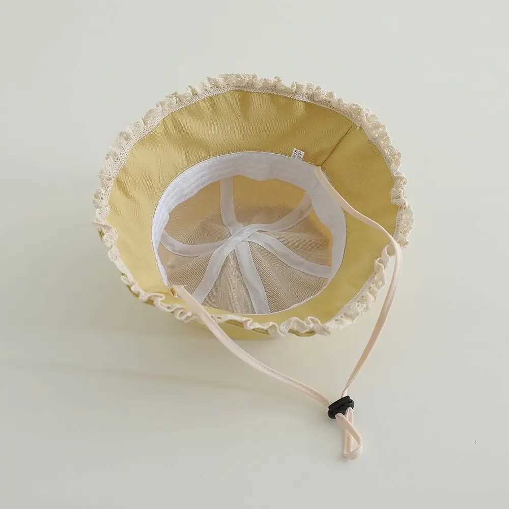 Panama Autumn Baby Bucket Hat For Girls Small Mushroom Cotton Toddler Sun Cap Children Beach Sun Hat251028