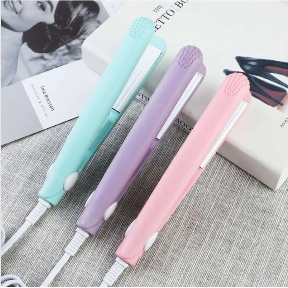 Wave Curling Iron Mini Ripple Hair Iron Corrugated Plate Hair Curler Flat Iron Electric Curling Iron Hair Art Styling Tools 251029