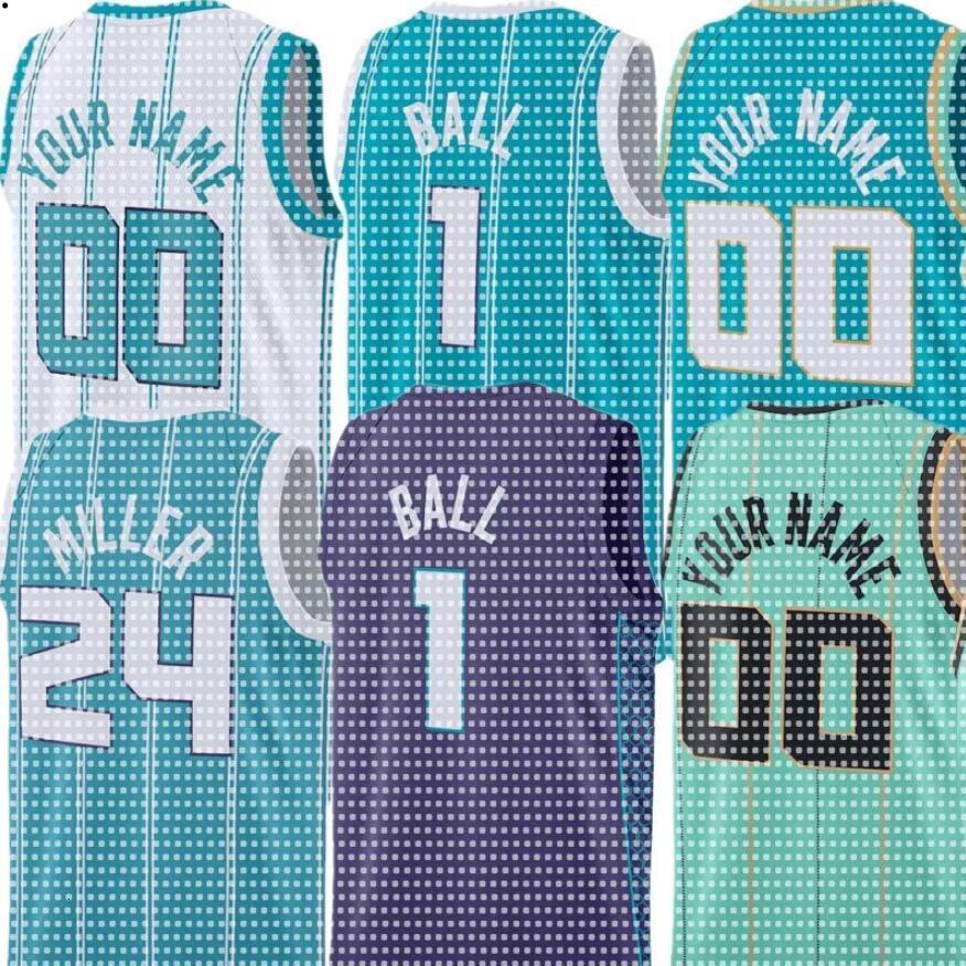 Hornets Jersey Basketball LaMelo Ball Brandon Miller Miles Bridges Josh Green Grant Williams Mark Williams Damion Baugh Tre Mann Jusuf Nurkic Josh Okogie Seth Curry
