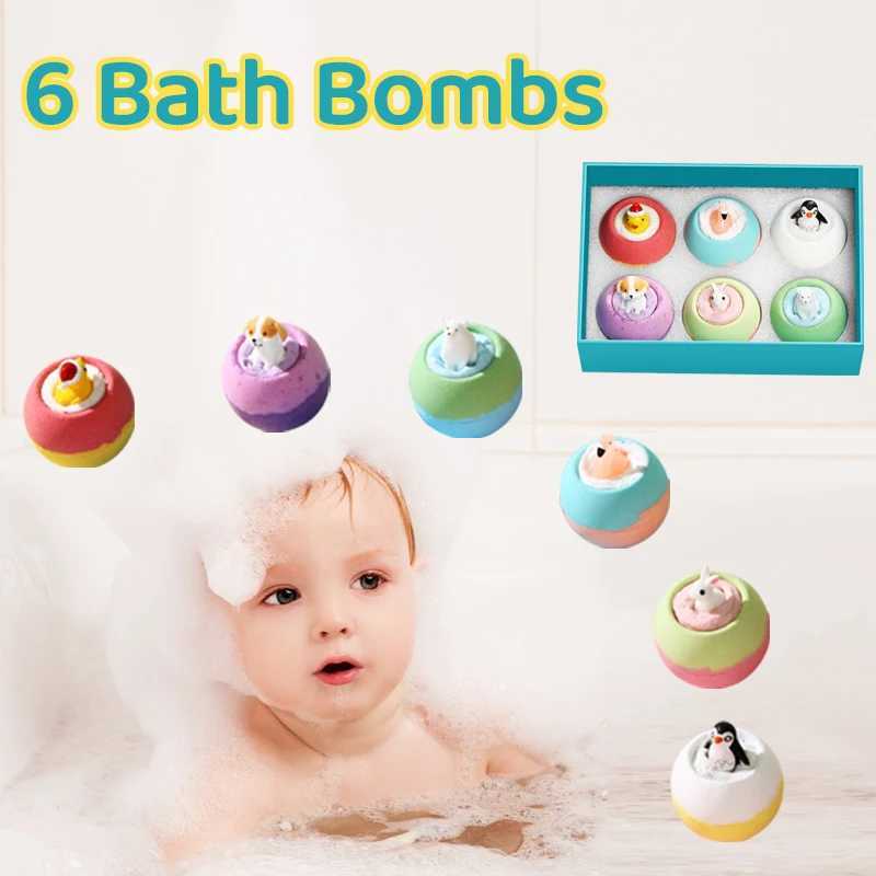 Bath Bombs for Kids with Surprise Toys Inside 6 Pack for Kids Boys and Girls Holiday Bubble Bath with Cheerful Scent L251029