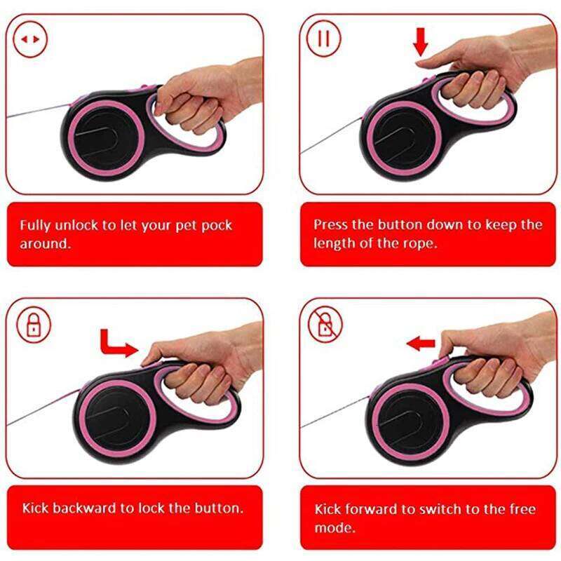 3/5/8M Pet Dogs Extending Durable Nylon Automatic Retractable Doggy Leash Leads for Small Medium Large Dog Walking Supplie