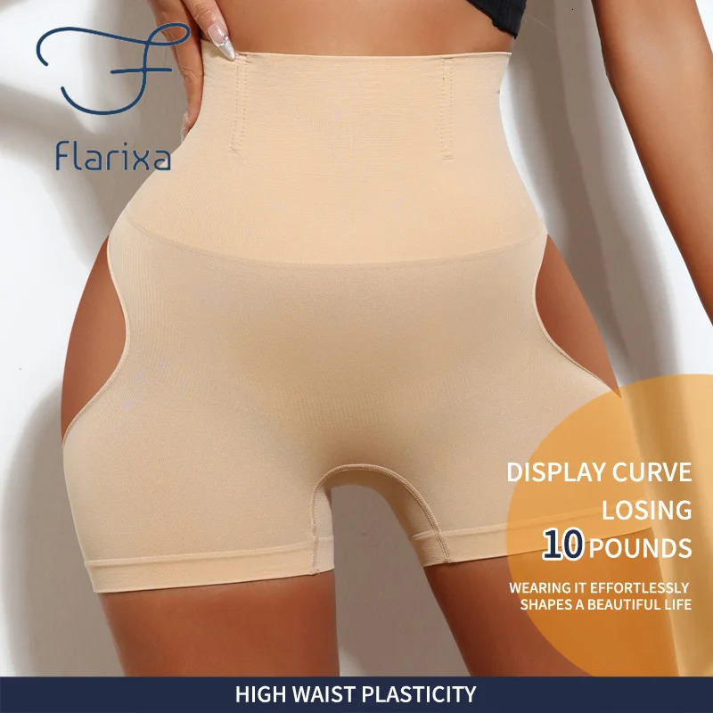 FLARIXA 123Pcs Shapewear Butt Lifter Seamless Women High Waist Slimming Panty Tummy Control Knickers Pant Briefs Body Shaper 251029