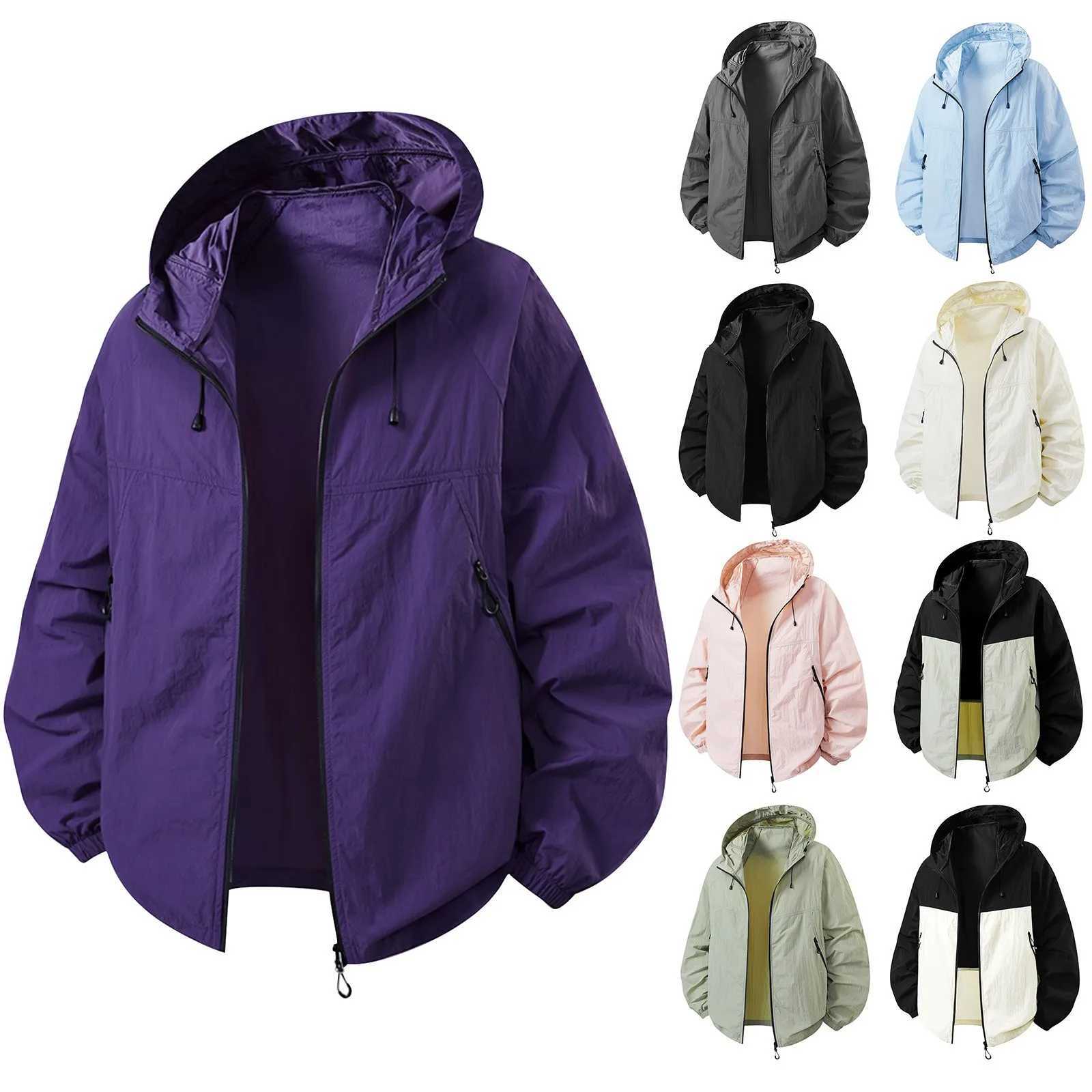 MenS And WomenS SunProtective Clothing Camping Hiking Jackets Couple Skin Clothing QuickDrying Waterproof And Breathable Top J251029