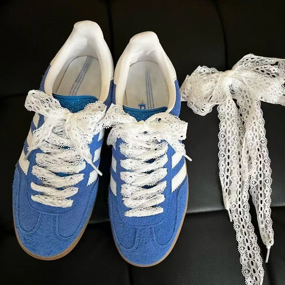 1 Pair 29cm Width Elastic Hollow Fancy Yarn DIY Shoelaces Fashion Sports Casual White Pink DE Traning Shoes Laces Decorat 251029