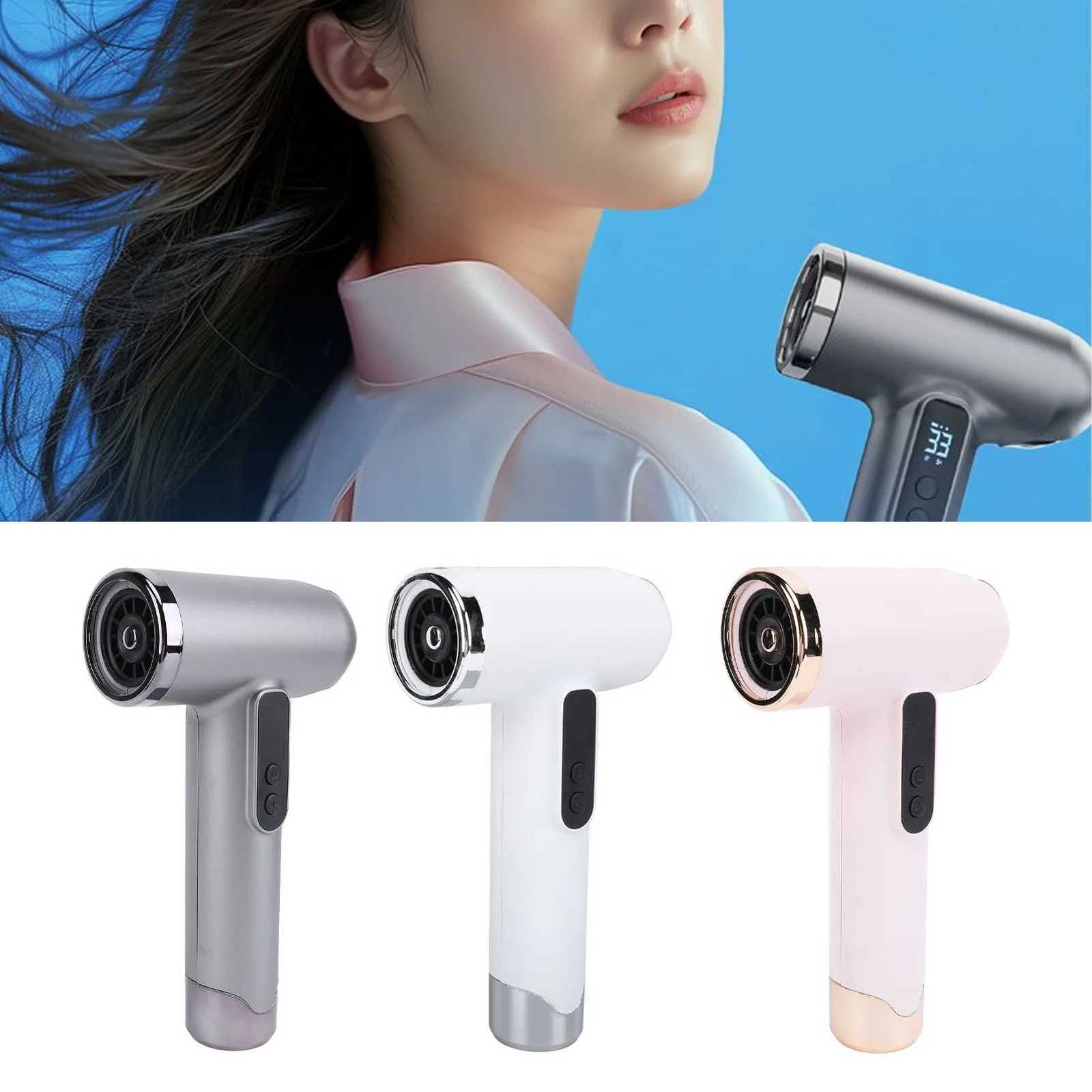 Hair Blow Dryer Cordless 5600mah USB Rechargeable Low Noise High Speed Motor Hair Dryer Blower with USB Data Cable for Home W251029