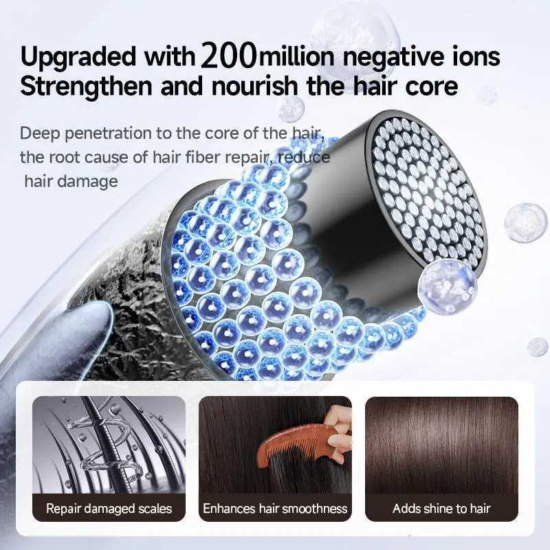 Professional 600W Blow Dryer Ionic Hot Cold Wind Brushless Motor Hair Dryer Salons Hotels Travel Household Use Electric Power W251029