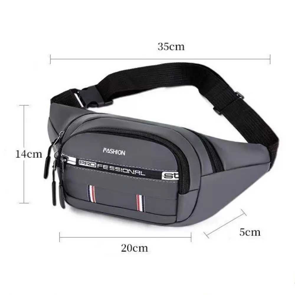 Men Chest Bag Fashion Large Capacity Oxford Cloth Sports Waist Bag Black Grey Blue Green Multifunctional Crossbody Bag UnisexT251126
