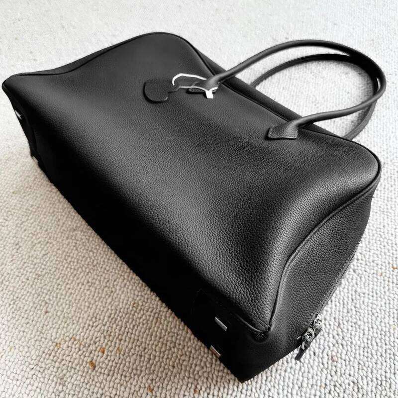Hot Selling Genuine Leather Bowling Bags For Women Designer Handbags And Purses New In Cowhide Lychee Texture Underarm Shoulder Designer Bags