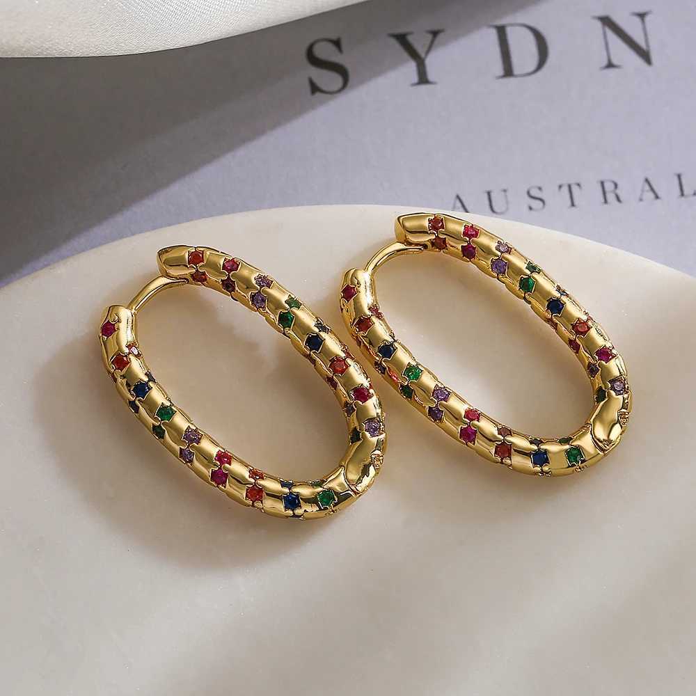 3 Styles Delicate Cubic Zirconia Hoop Earrings For Women GirlsOL Luxury Party Dating JewelryW251029