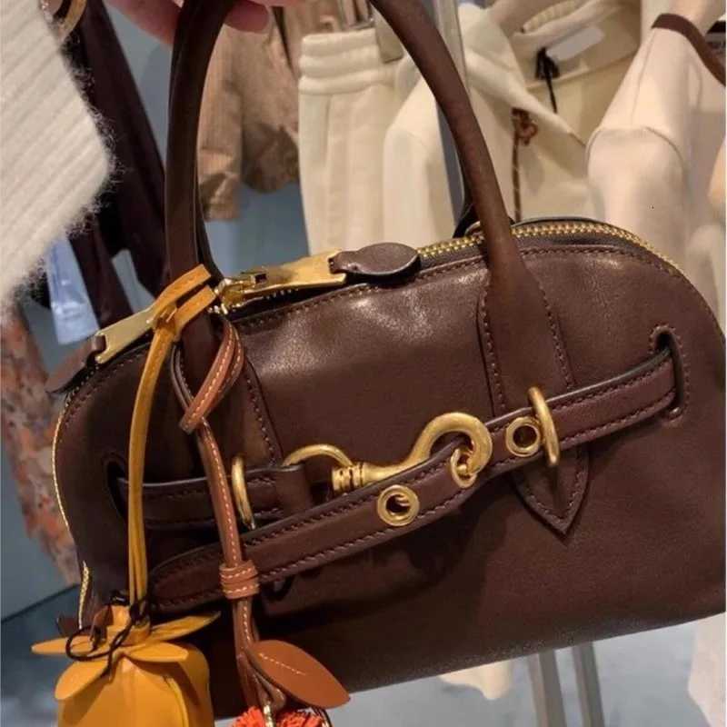 Luxurious Coffee Brown Handbag Wen Leather Belt Large Capacity Shell Shoder Bag Ladies High End Cmute Luxury Crossbody Bag New1 D251029
