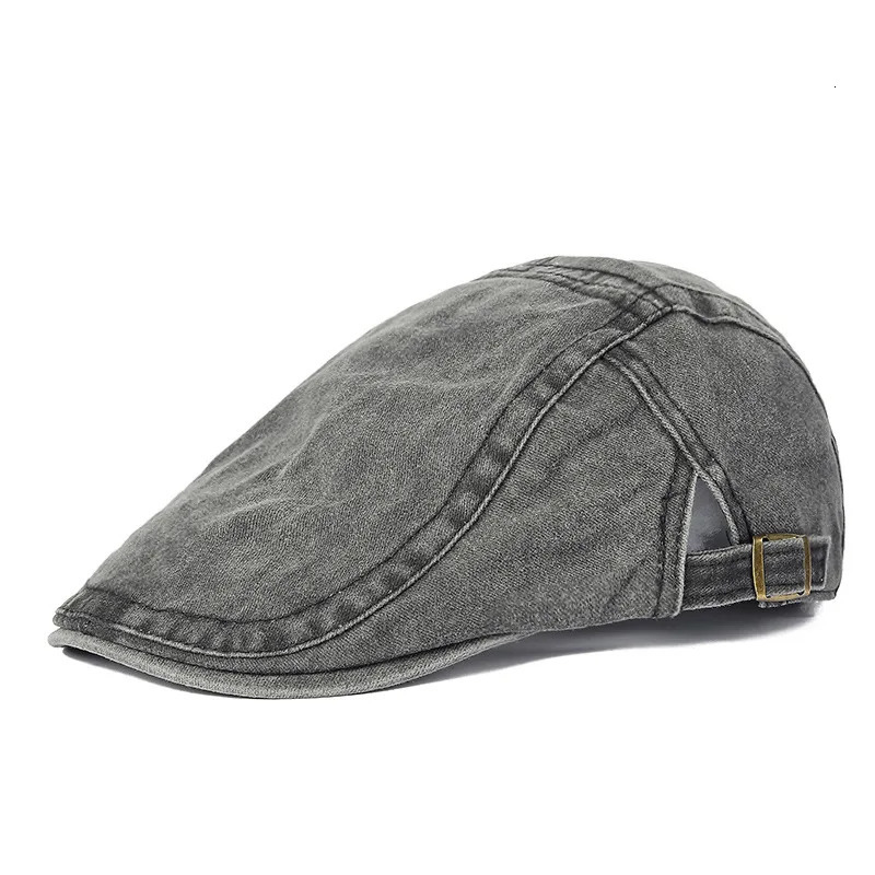 Spring Cotton Solid sboy Caps Flat Peaked Cap Men and Women Painter Beret Hats 251029