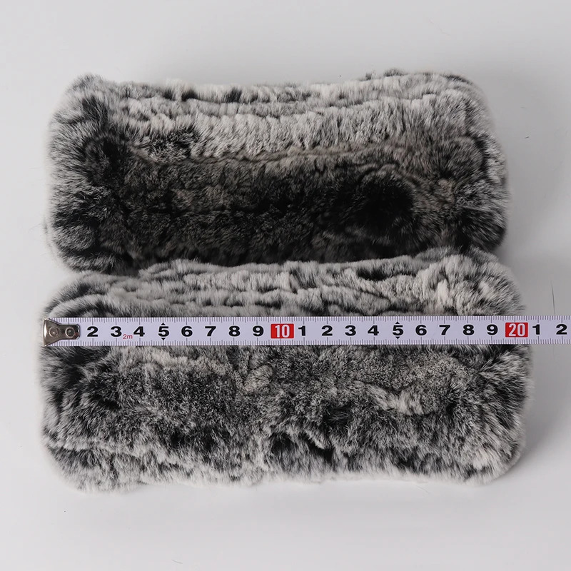 Winter Warm Real Fur Fingerless Gloves Women Knit Fur Mitten Girls 100 Real Genuine Knitted Rex Rabbit Fur Mittens 251029