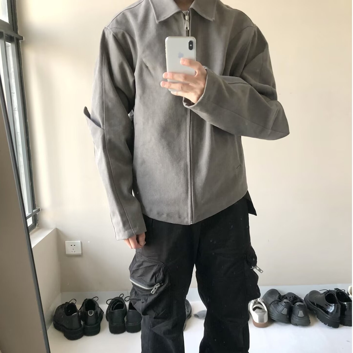 American Style Cool Designer Jacket Short Jacket For Men Ins Trendy Brand High-end Feel Loose Casual Versatile Zipper Spring Autumn Coat