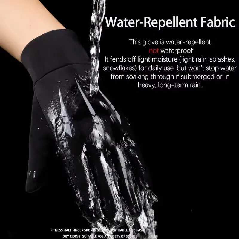 Warm Gloves for Men Motorcycle Winter Windproof Gloves WaterRepellent Cycling Takeaway Touch Screen Fishing Nonslip Gloves J251029