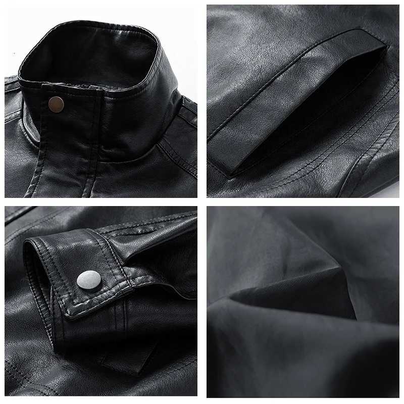 Men Fashion Retro Lapel Windproof Coat New Simplicity Loose Solid Leather Jacket Autumn Winter Casual Comfort Versatile Tops MenT251029